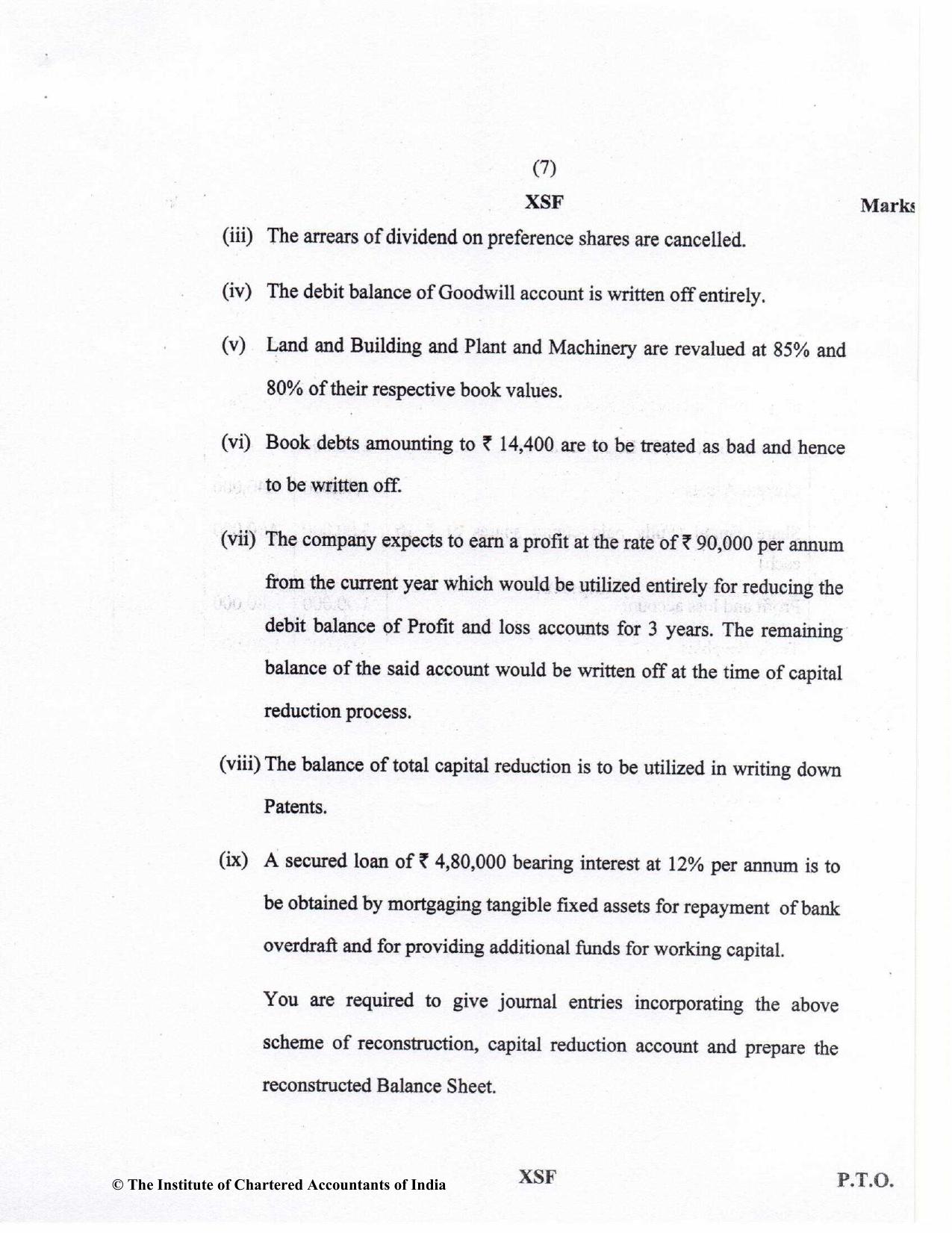 CA Inter Nov 2022 Question Paper - Paper 5 – Advanced Accounting - Page 7