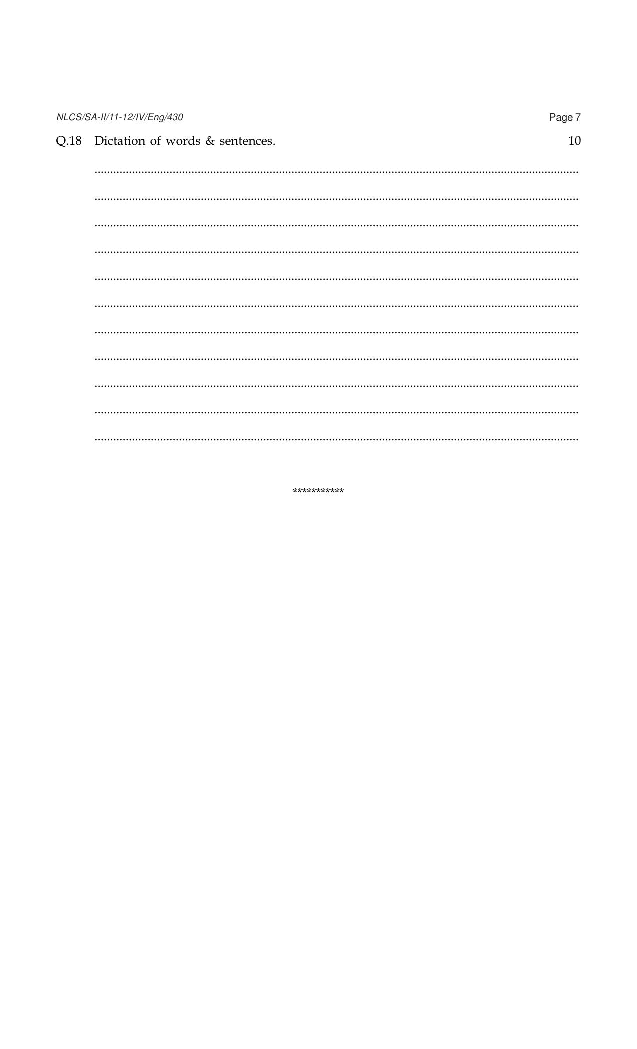 Worksheet for Class 4 English Assignment 22 - Page 7