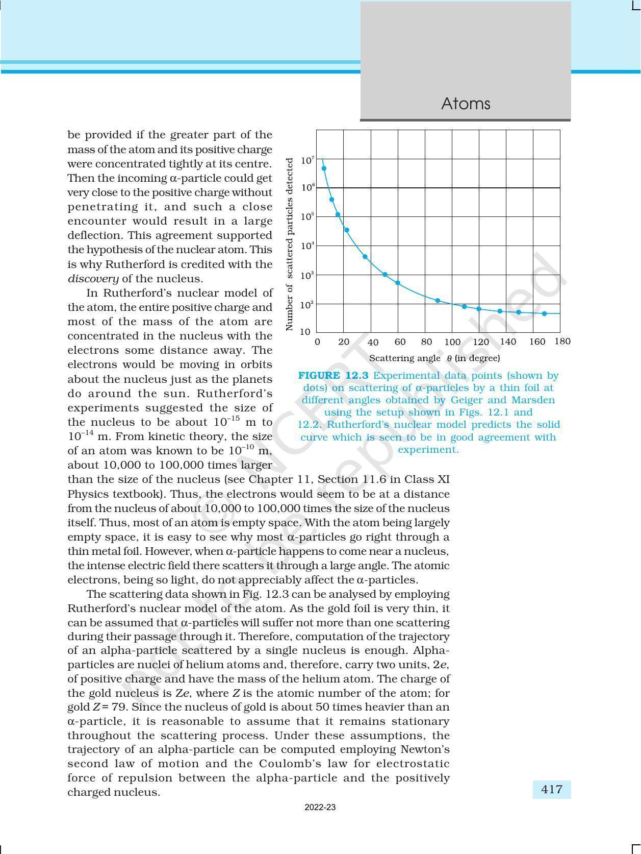 NCERT Book for Class 12 Physics Chapter 12 Atoms - Page 4