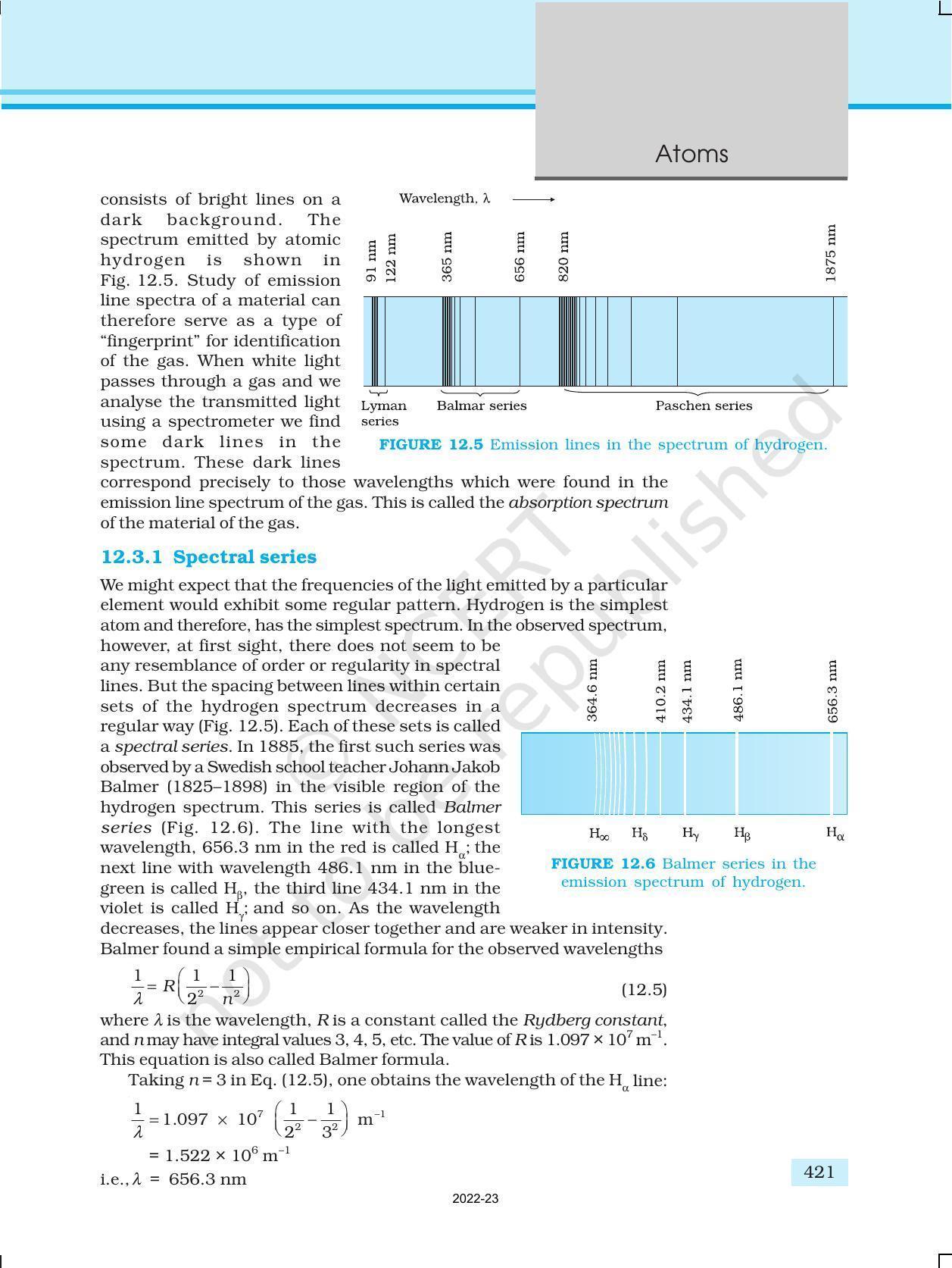 NCERT Book for Class 12 Physics Chapter 12 Atoms - Page 8