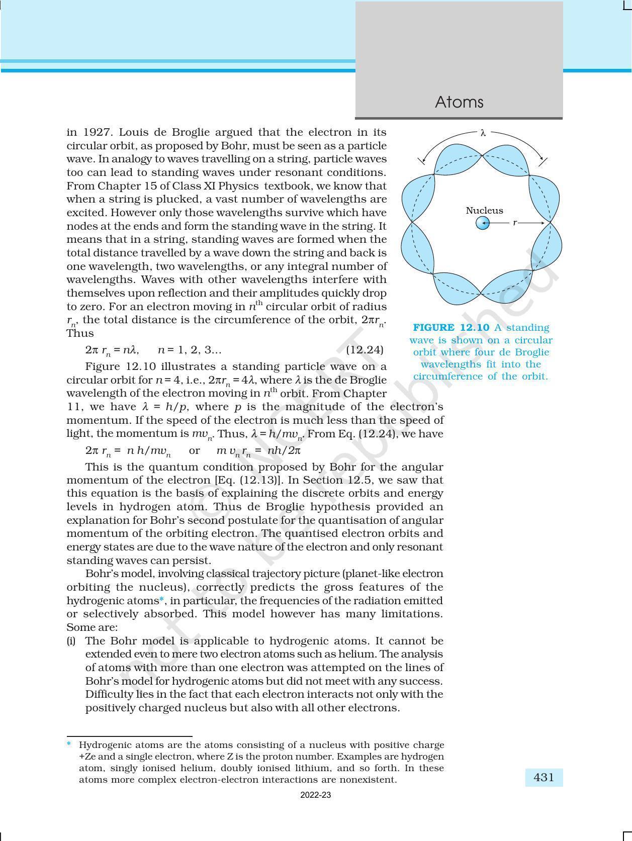 NCERT Book for Class 12 Physics Chapter 12 Atoms - Page 18