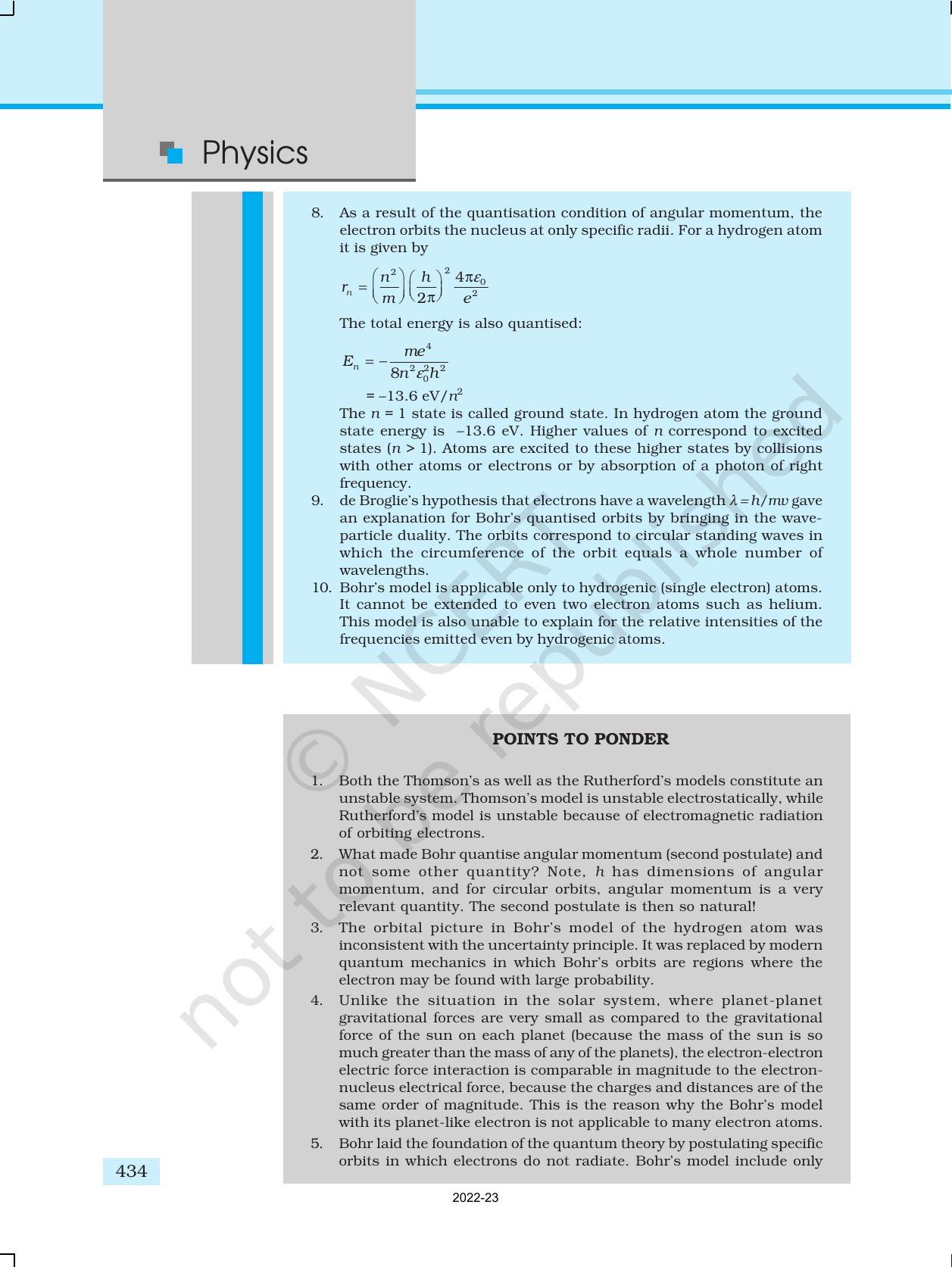 NCERT Book for Class 12 Physics Chapter 12 Atoms - Page 21