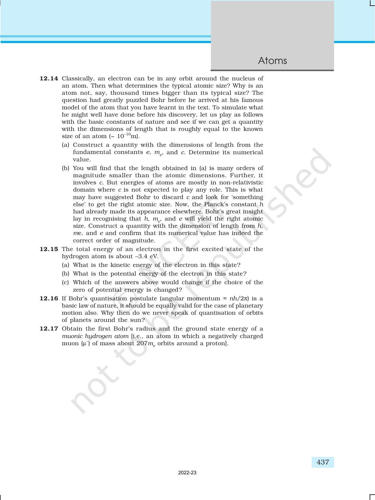 NCERT Book for Class 12 Physics Chapter 12 Atoms - Page 24