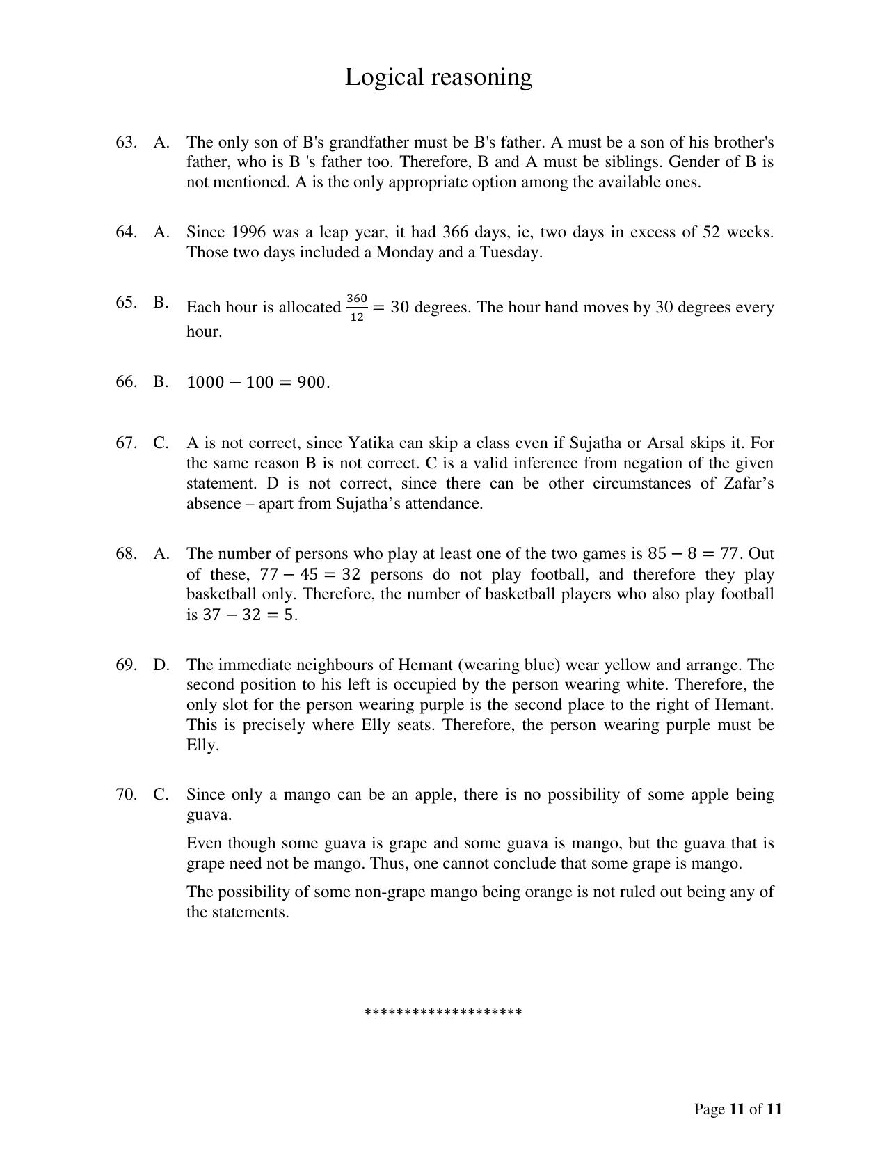 ACET June 2022 Solution - Page 11