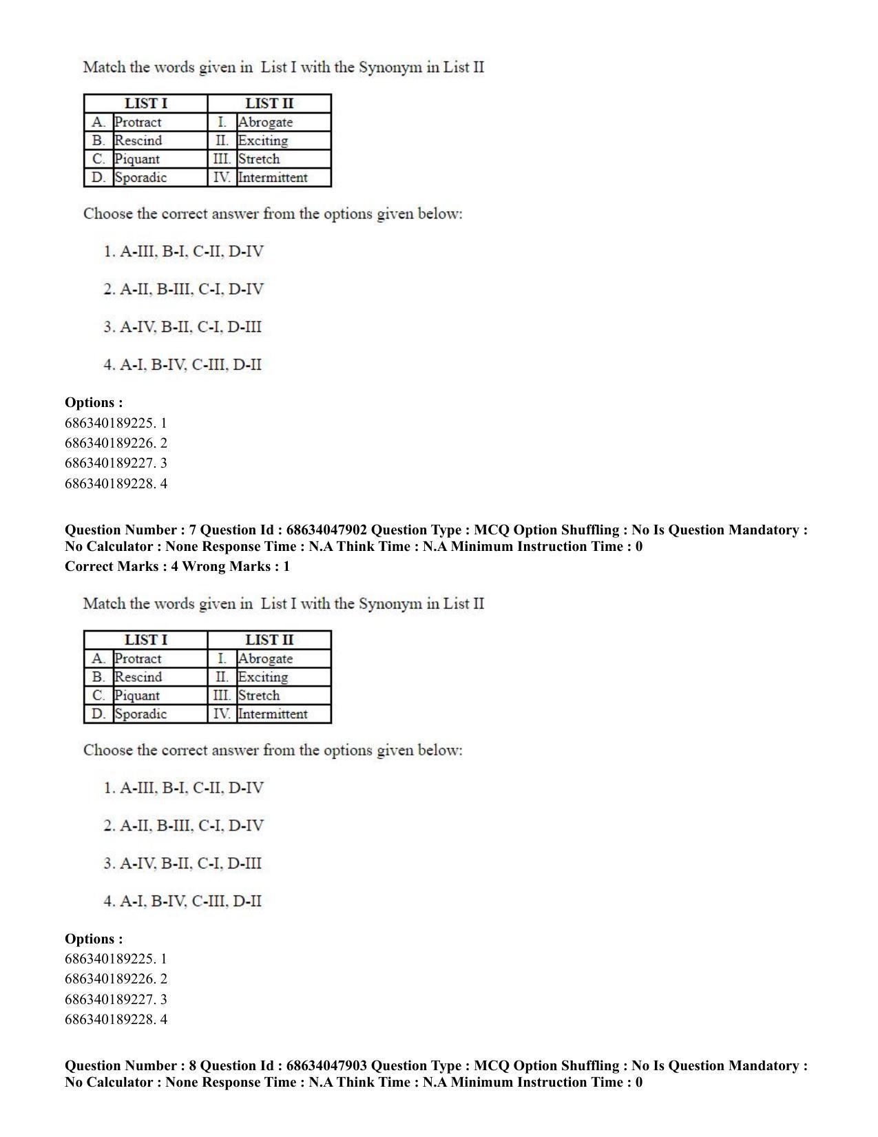 CUET PG 2023: HUQP21 – Social Work (Hin) - Shift 2 (30-06-2023) Question Paper - Page 8
