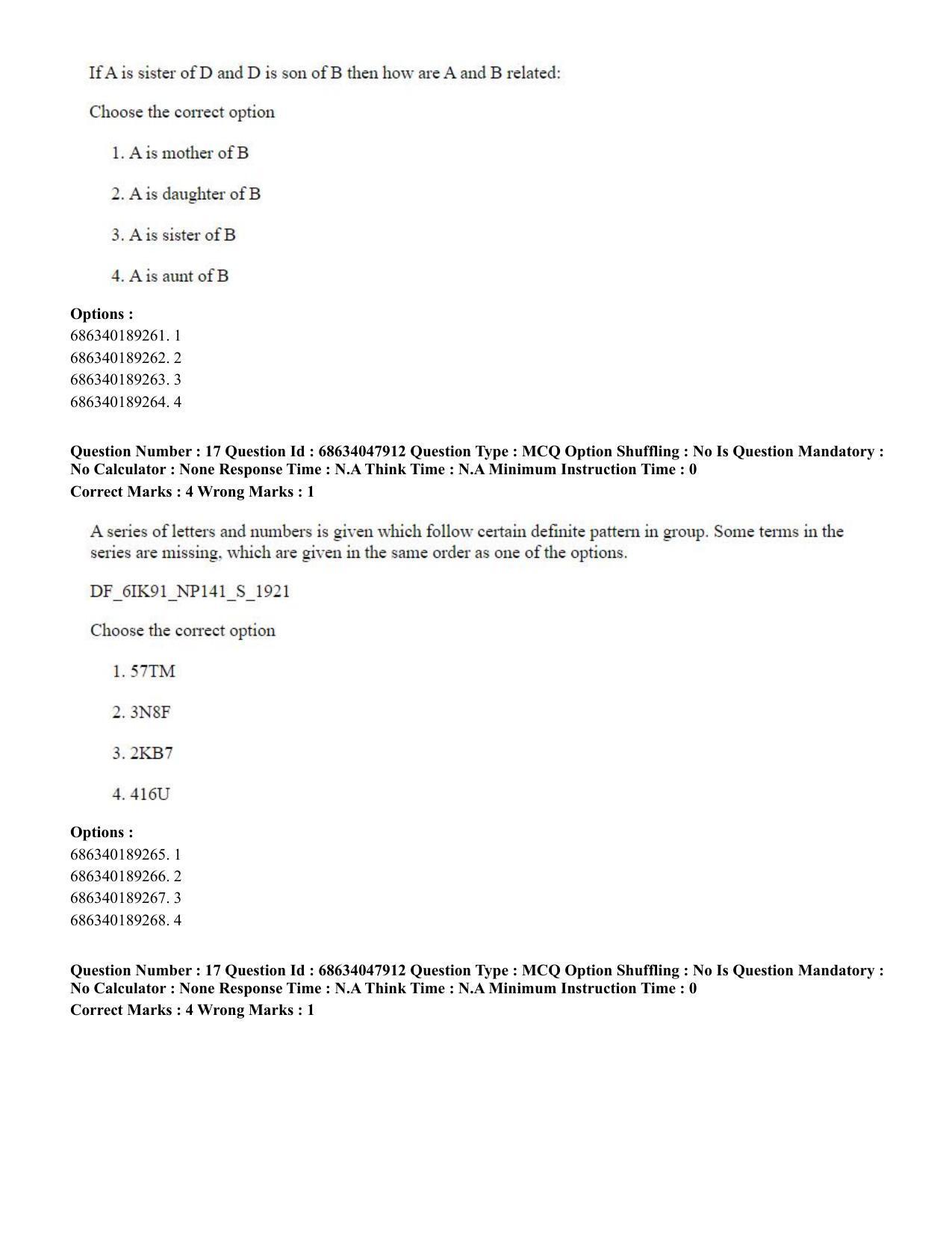 CUET PG 2023: HUQP21 – Social Work (Hin) - Shift 2 (30-06-2023) Question Paper - Page 17