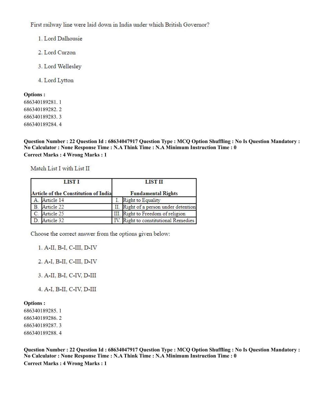 CUET PG 2023: HUQP21 – Social Work (Hin) - Shift 2 (30-06-2023) Question Paper - Page 22