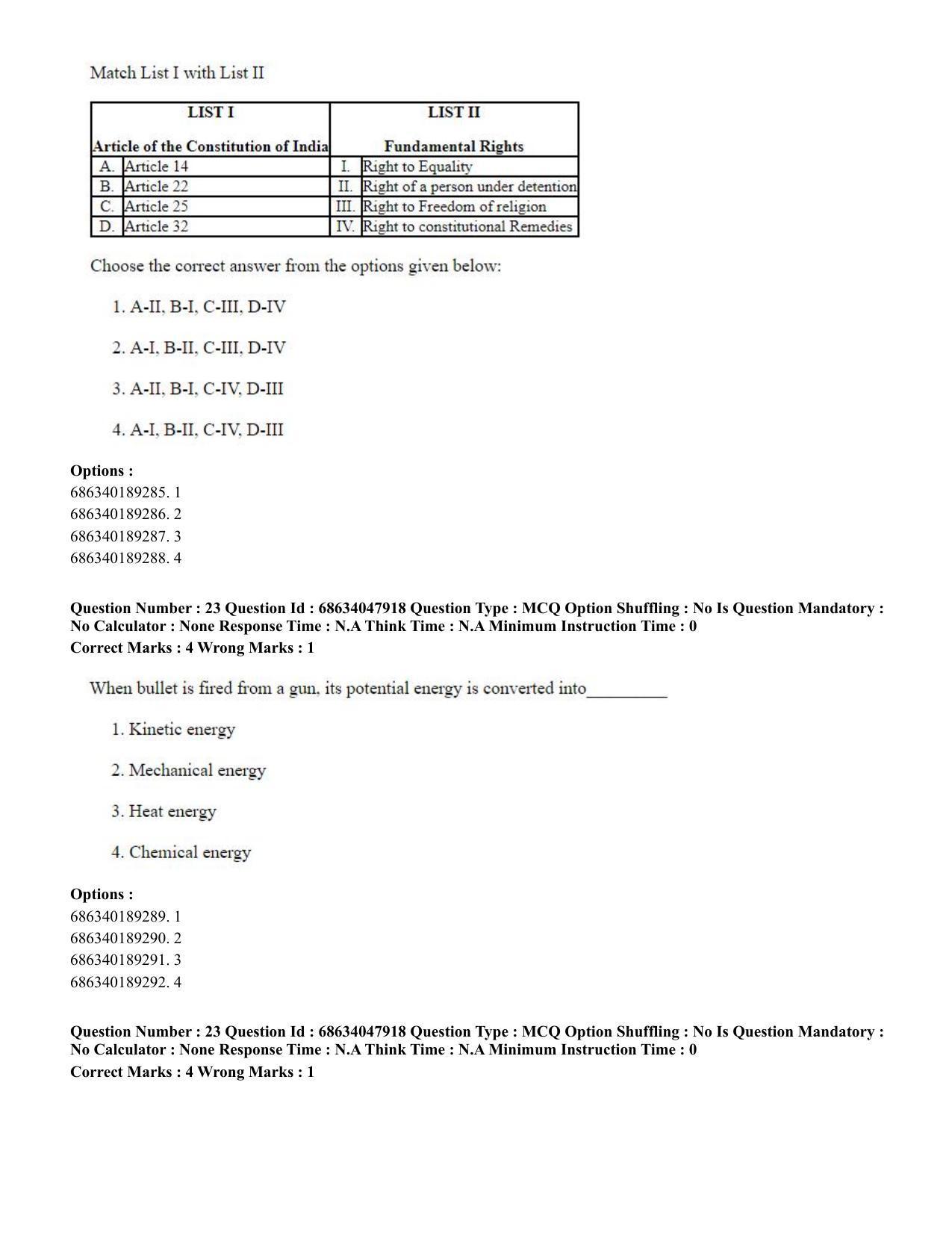 CUET PG 2023: HUQP21 – Social Work (Hin) - Shift 2 (30-06-2023) Question Paper - Page 23