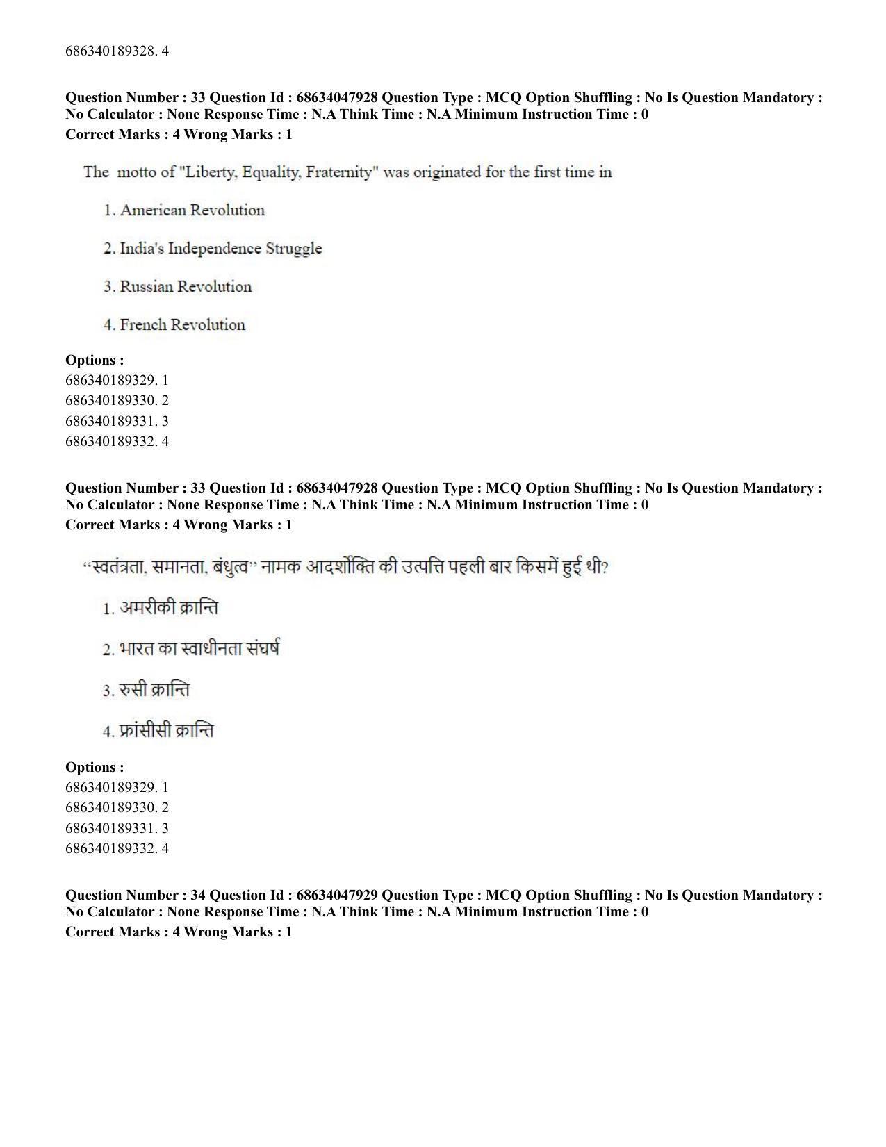 CUET PG 2023: HUQP21 – Social Work (Hin) - Shift 2 (30-06-2023) Question Paper - Page 34