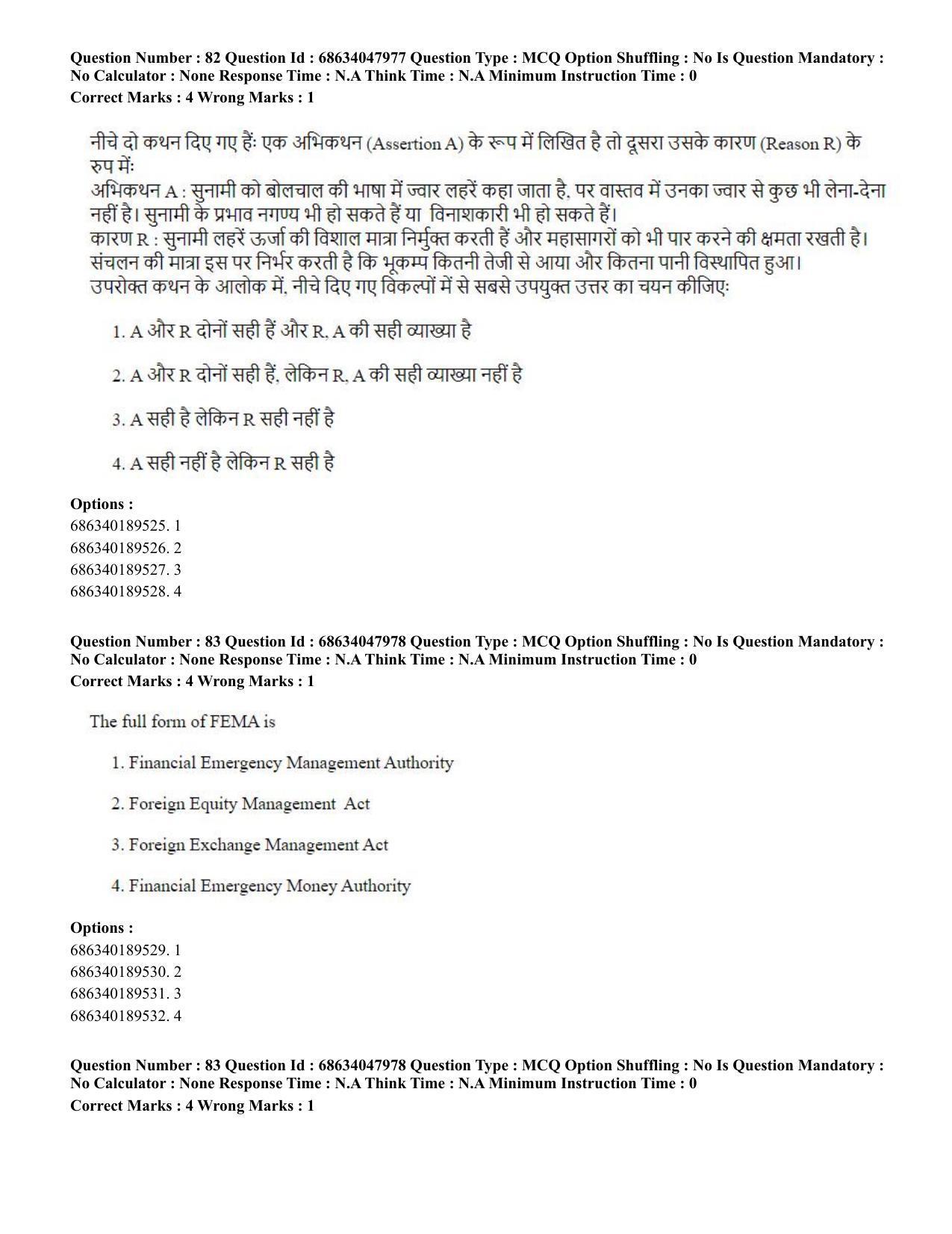 CUET PG 2023: HUQP21 – Social Work (Hin) - Shift 2 (30-06-2023) Question Paper - Page 80