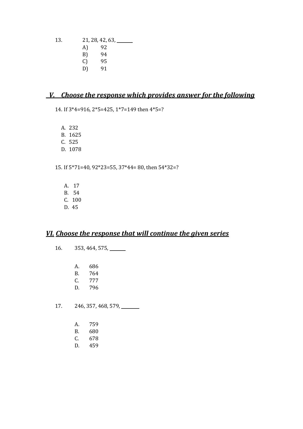 UG - Aptitude - IMU CET Model Question Papers - CET (Set-II) - Page 4