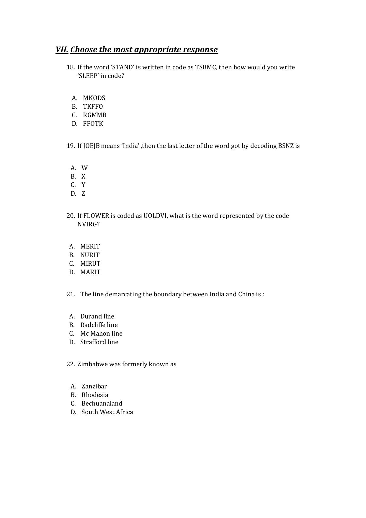 UG - Aptitude - IMU CET Model Question Papers - CET (Set-II) - Page 5