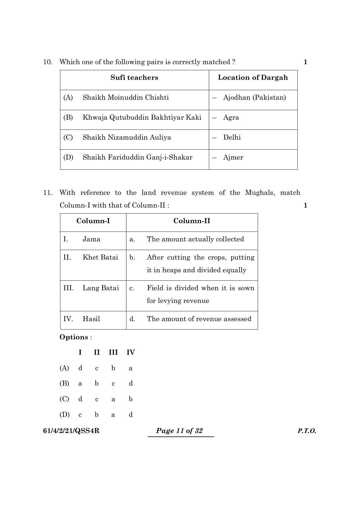 CBSE Class 12 61-4-2 History 2024 Question Paper - Page 11