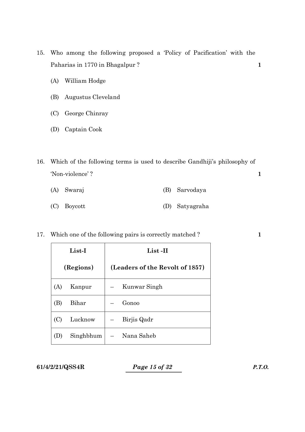 CBSE Class 12 61-4-2 History 2024 Question Paper - Page 15