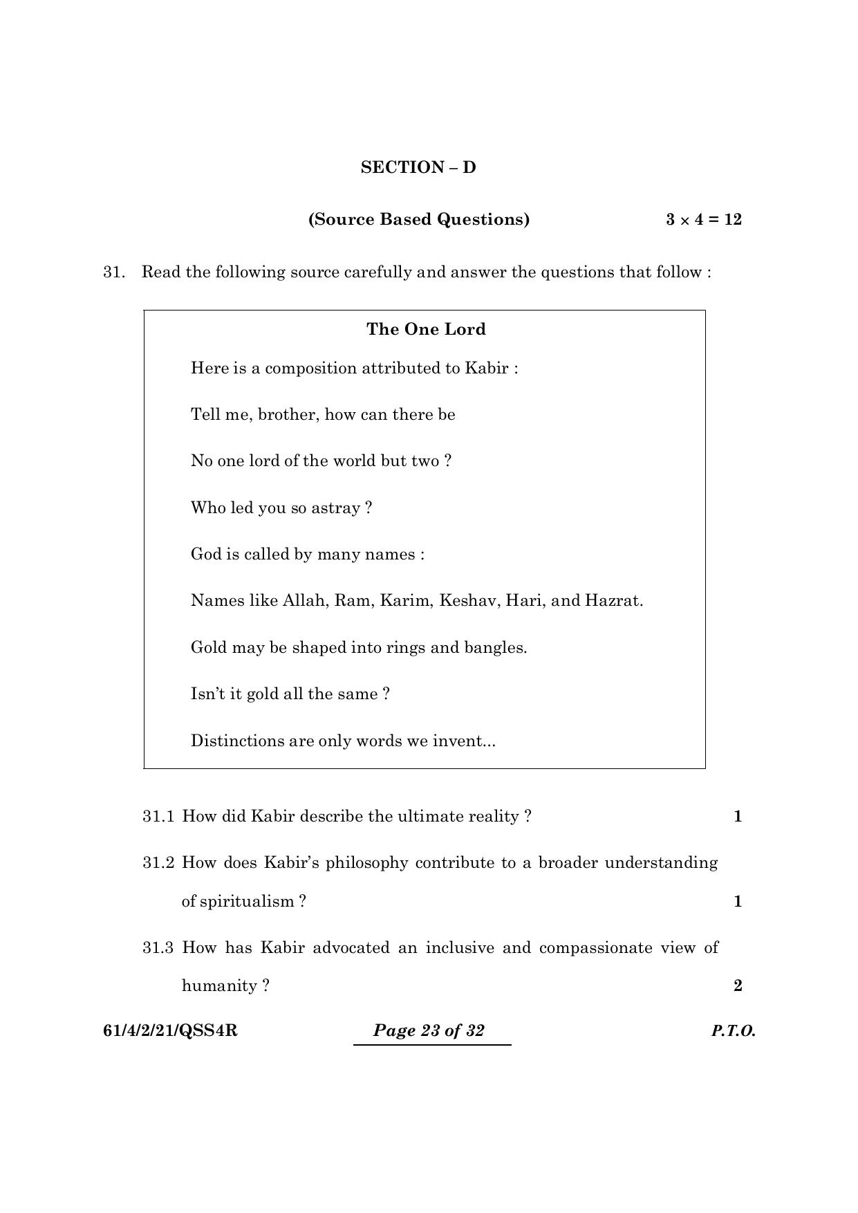 CBSE Class 12 61-4-2 History 2024 Question Paper - Page 23