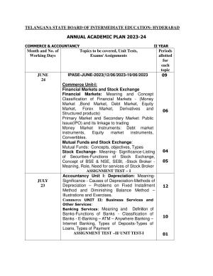 Telangana Board: TS Inter 2nd Year COMMERCE Syllabus