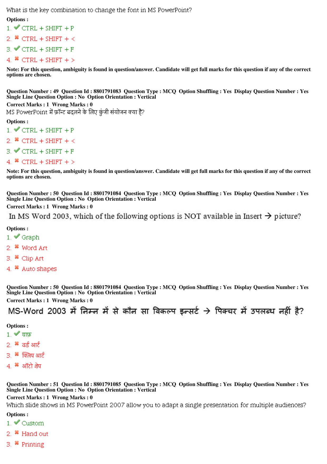 MP CPCT 05th Oct 2019 CPCT Question Paper Shift 1 - Page 22