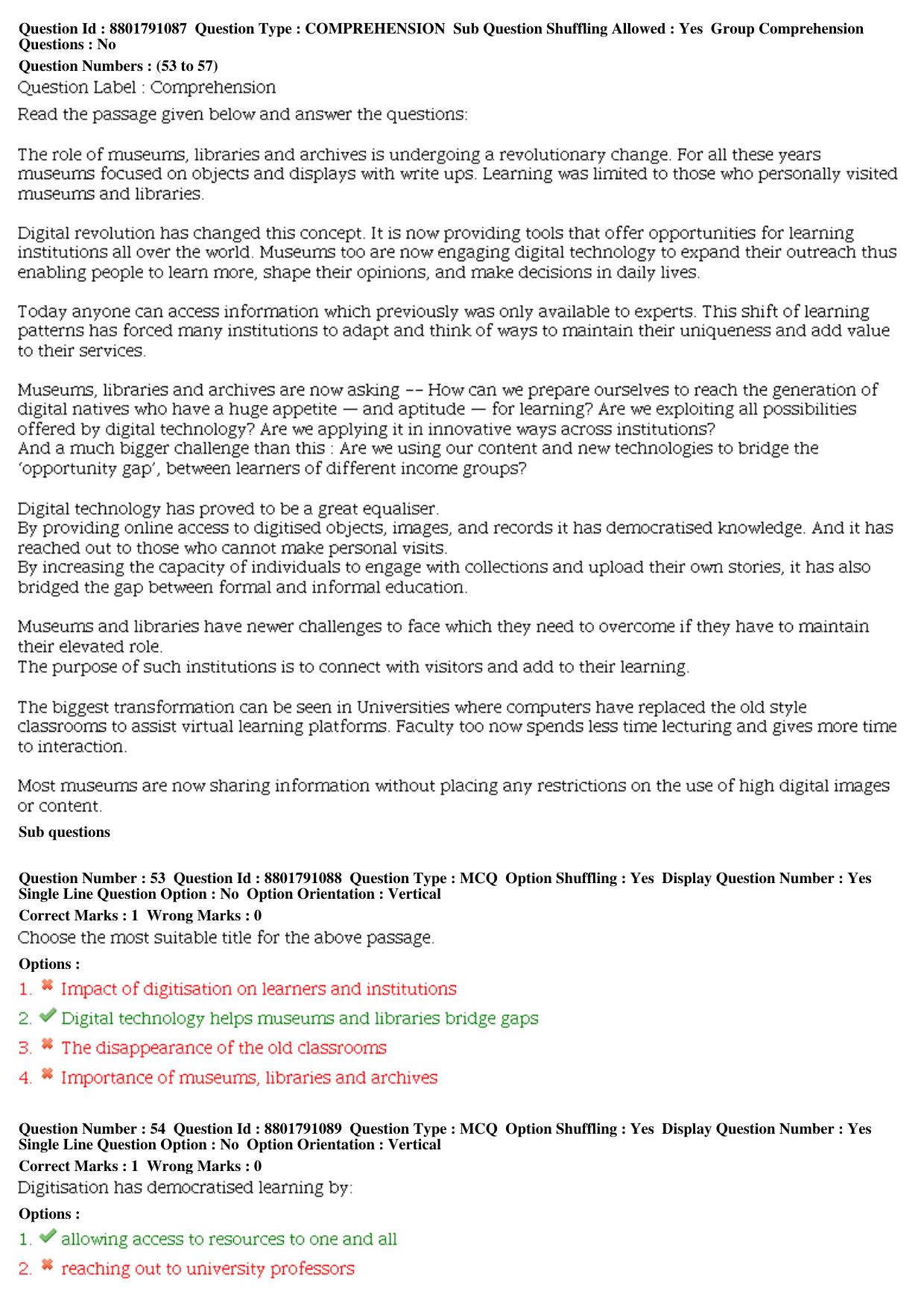 MP CPCT 05th Oct 2019 CPCT Question Paper Shift 1 - Page 24