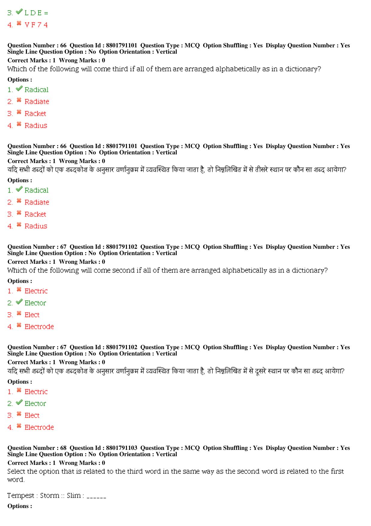 MP CPCT 05th Oct 2019 CPCT Question Paper Shift 1 - Page 33