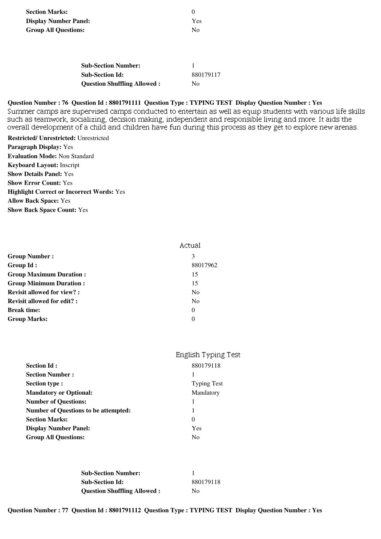 MP CPCT 05th Oct 2019 CPCT Question Paper Shift 1 - Page 38
