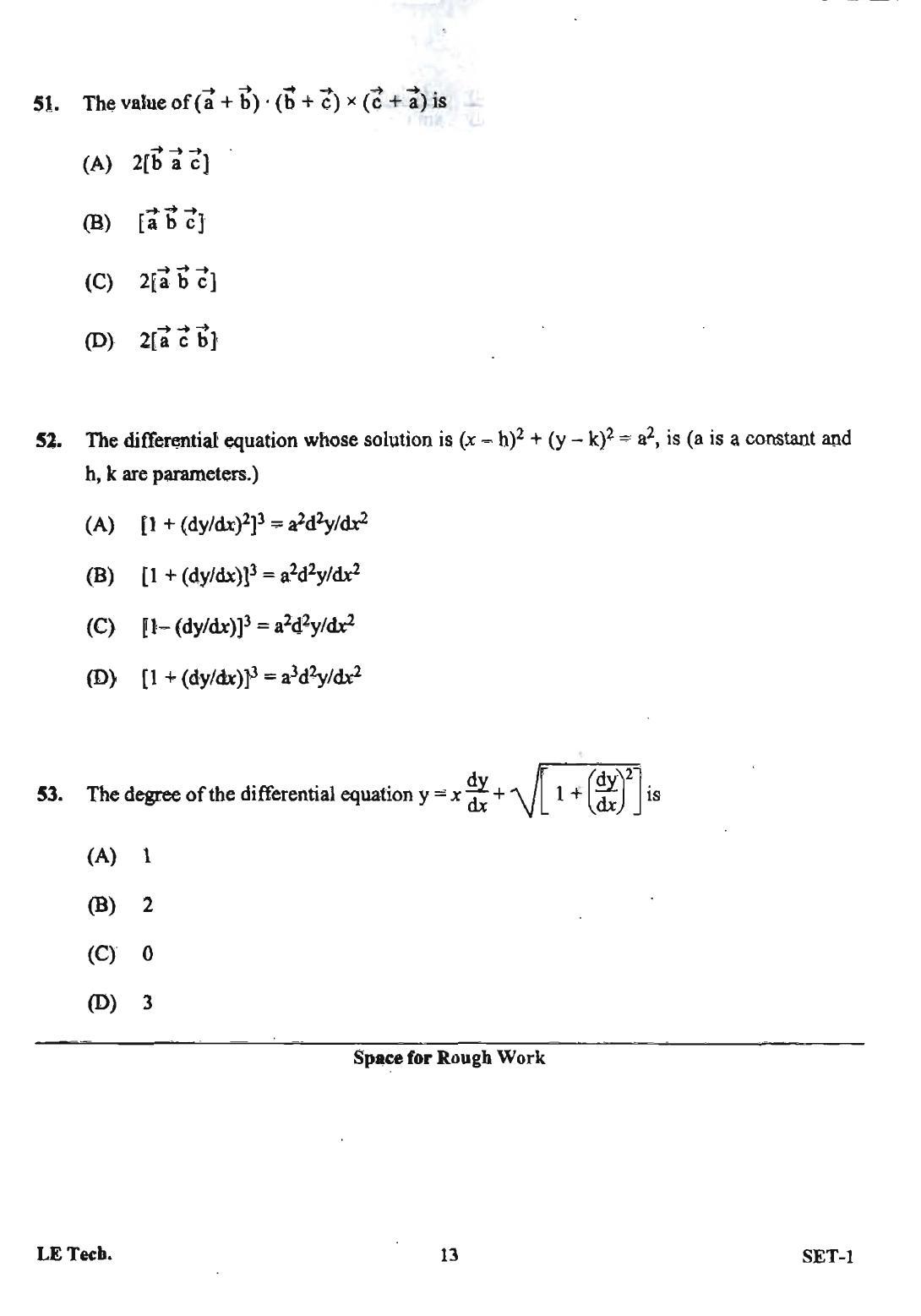 OJEE 2013 LE Tech Set 1 Question Paper - Page 11