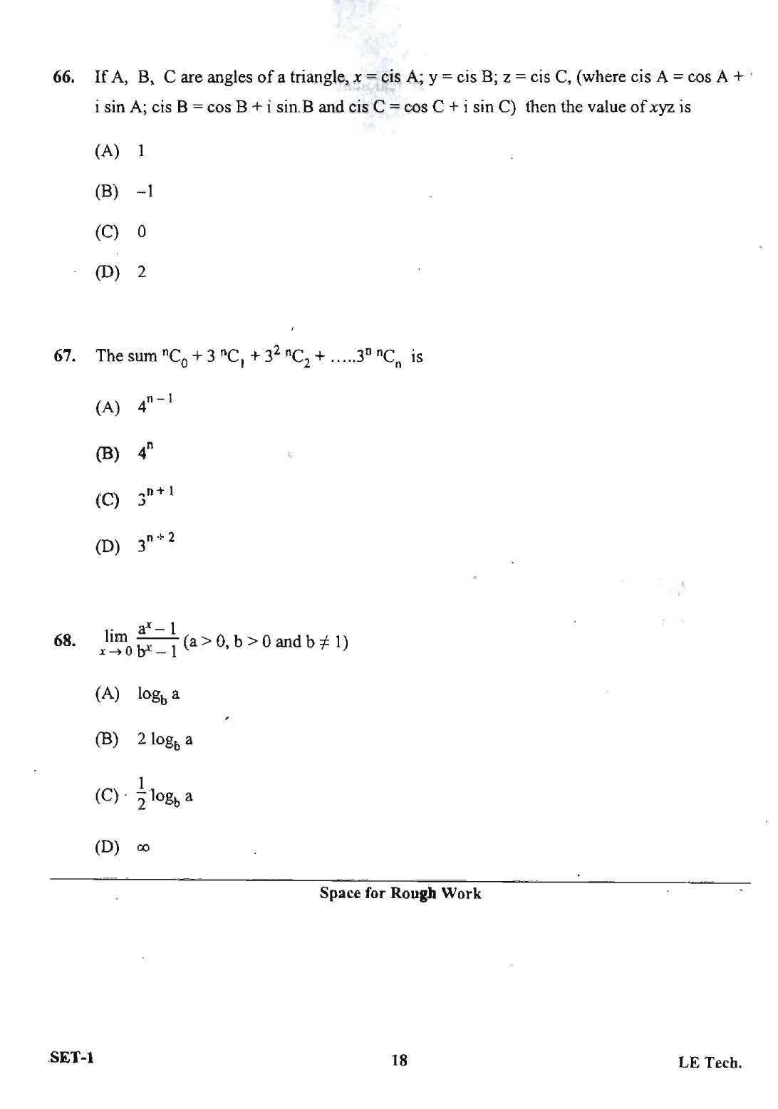 OJEE 2013 LE Tech Set 1 Question Paper - Page 16