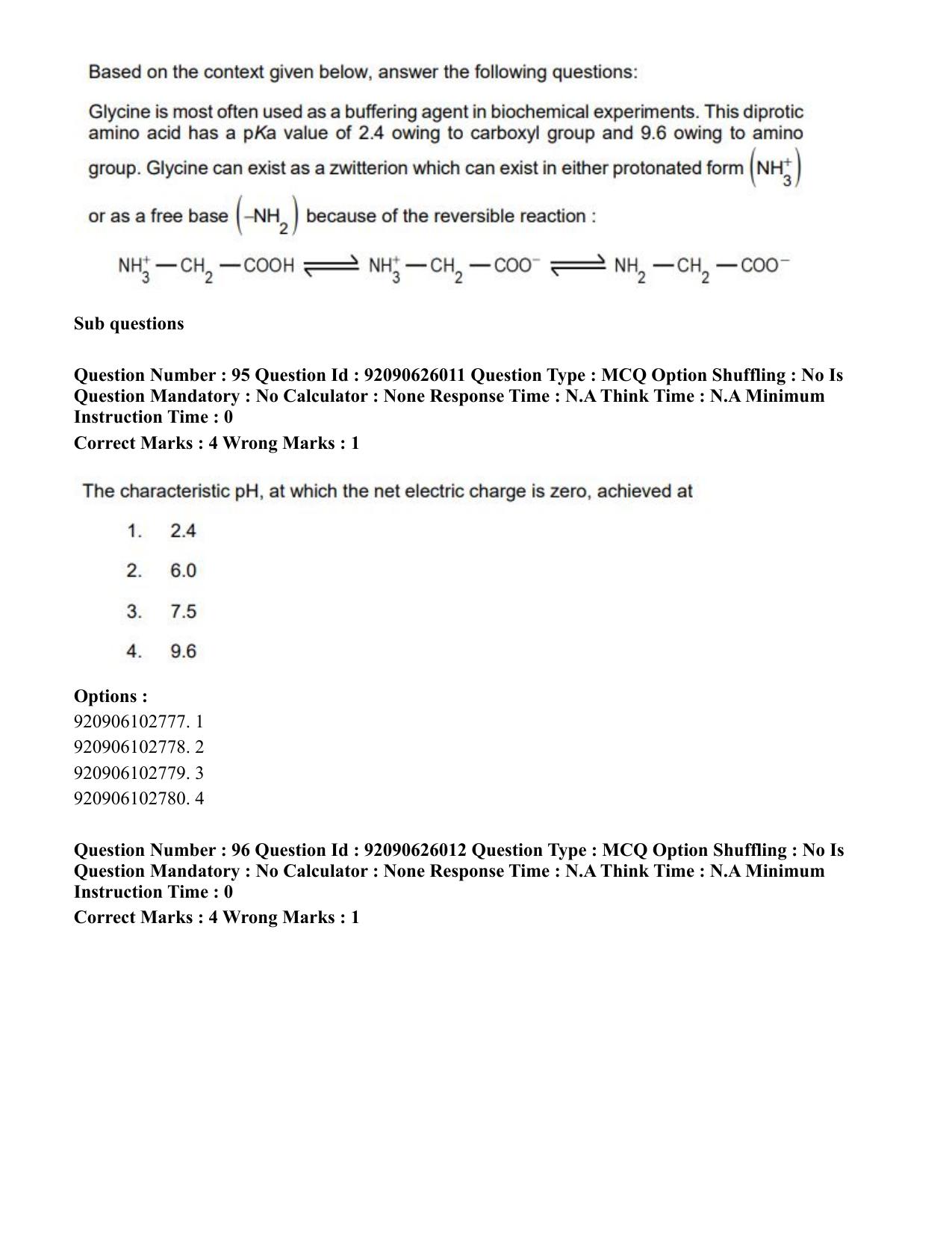 CUET 2023 SCQP28 - Zoology (Hin) Shift 1 Question Papers - Page 121