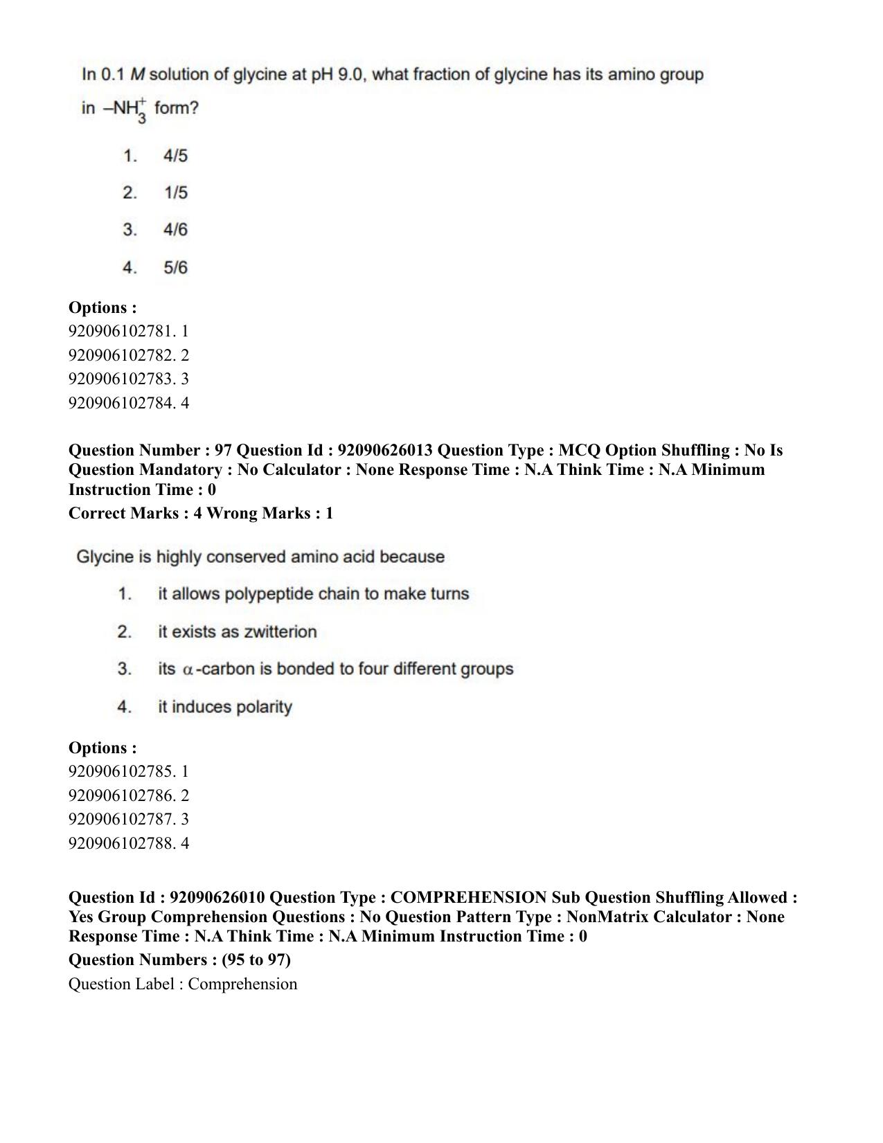 CUET 2023 SCQP28 - Zoology (Hin) Shift 1 Question Papers - Page 122