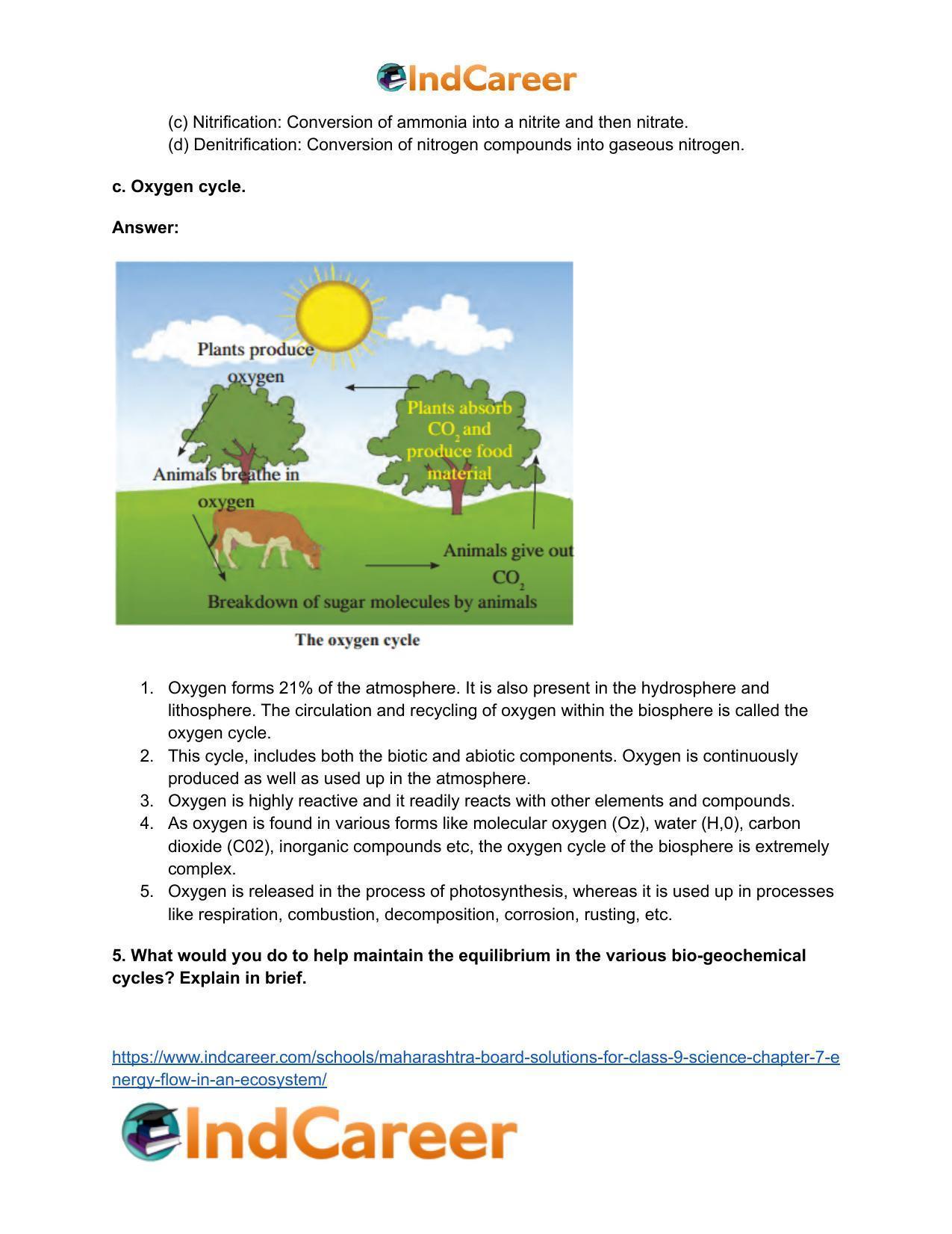 Maharashtra Board Solutions for Class 9- Science: Chapter 7- Energy Flow in an Ecosystem - Page 6