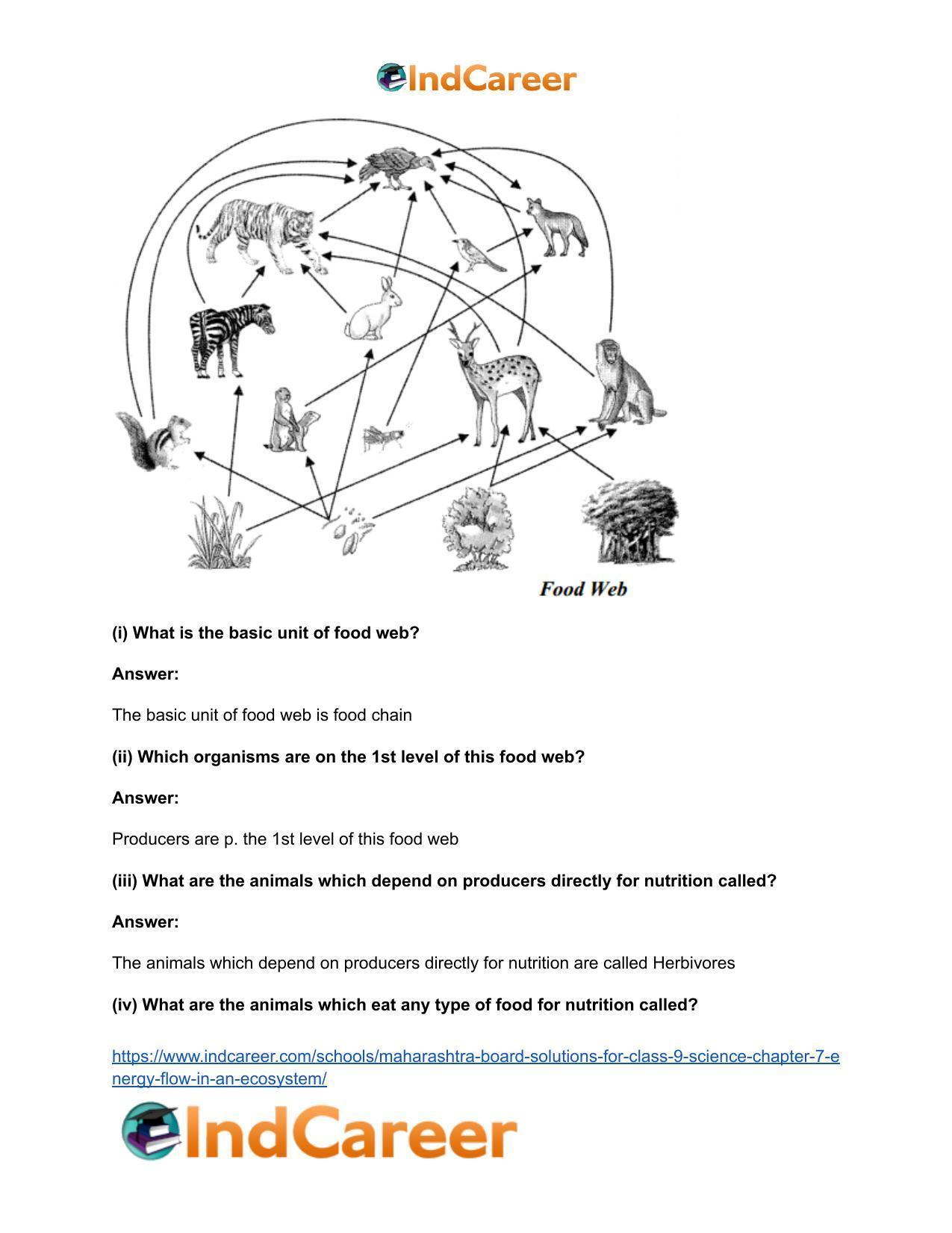 Maharashtra Board Solutions for Class 9- Science: Chapter 7- Energy Flow in an Ecosystem - Page 52
