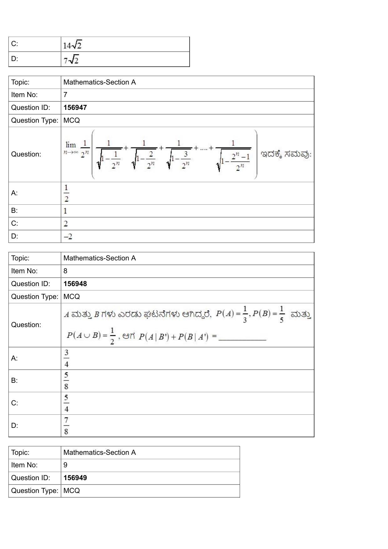 JEE Mains 2022: BTech Kannada (Shift 2) 25-07-2022 Question Paper - Page 3