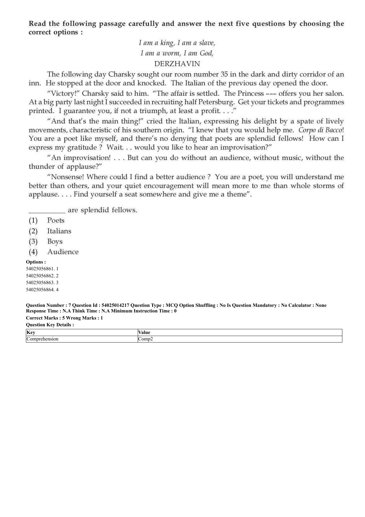 CUET 2023 Domestic Shift 2 Question Paper - 7 June 2023 - Page 7