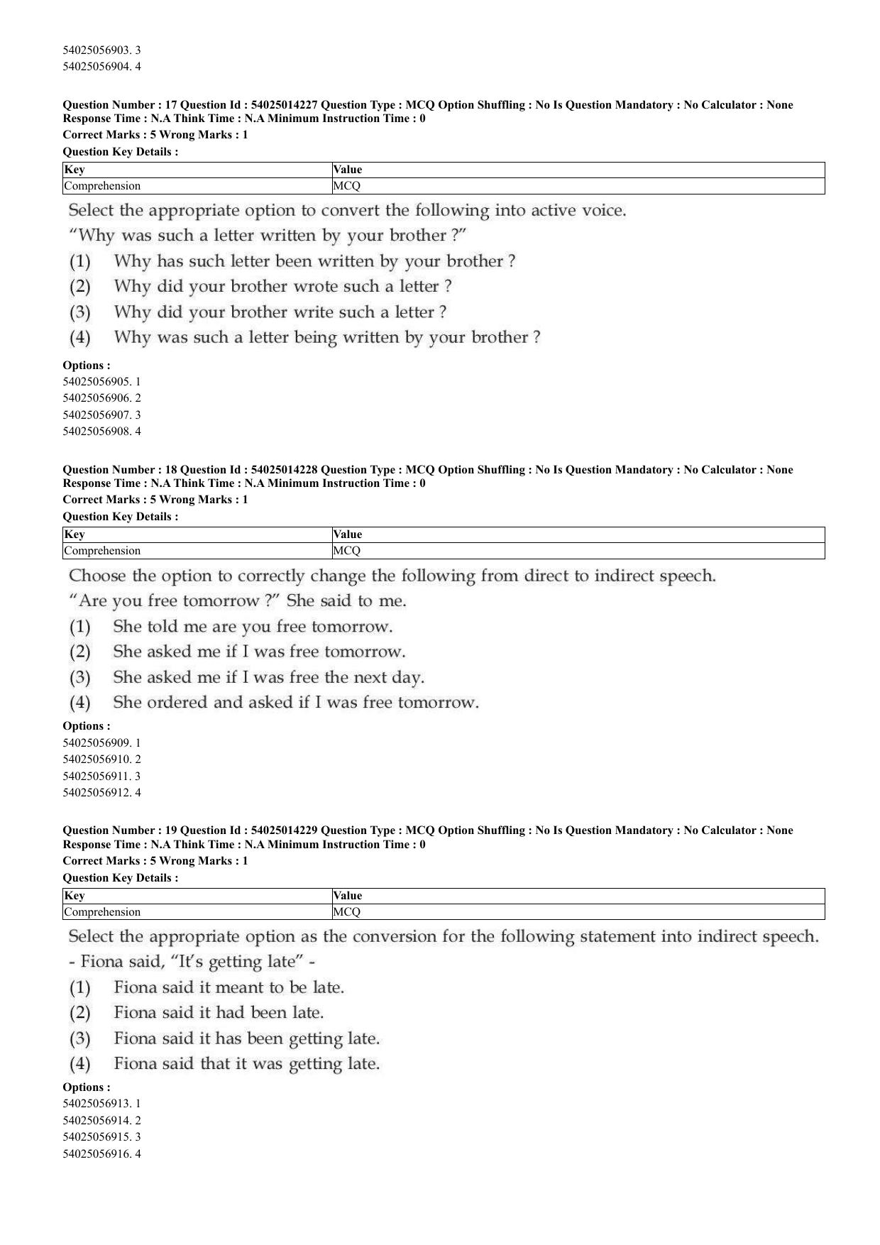 CUET 2023 Domestic Shift 2 Question Paper - 7 June 2023 - Page 17