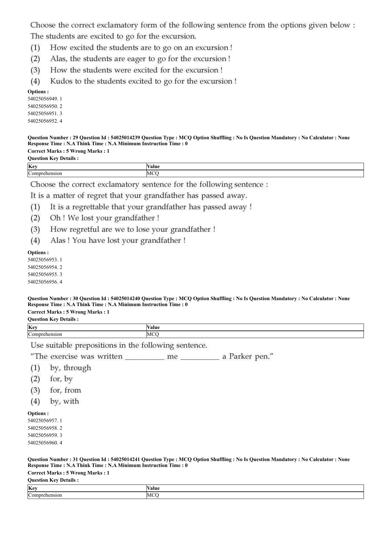 CUET 2023 Domestic Shift 2 Question Paper - 7 June 2023 - Page 21