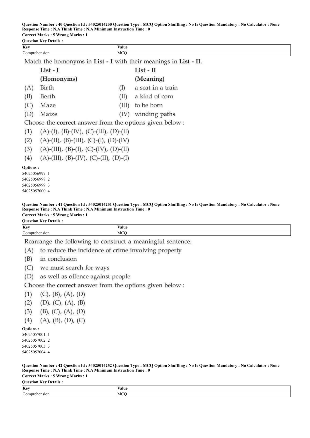 CUET 2023 Domestic Shift 2 Question Paper - 7 June 2023 - Page 25