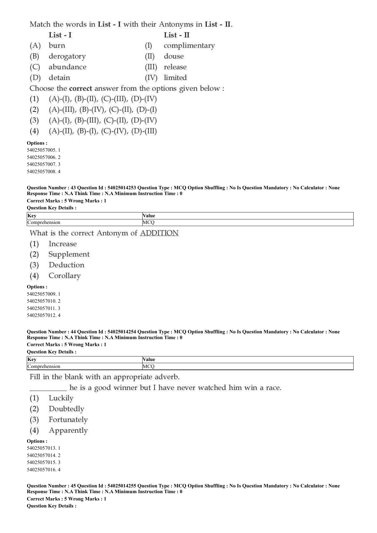 CUET 2023 Domestic Shift 2 Question Paper - 7 June 2023 - Page 26