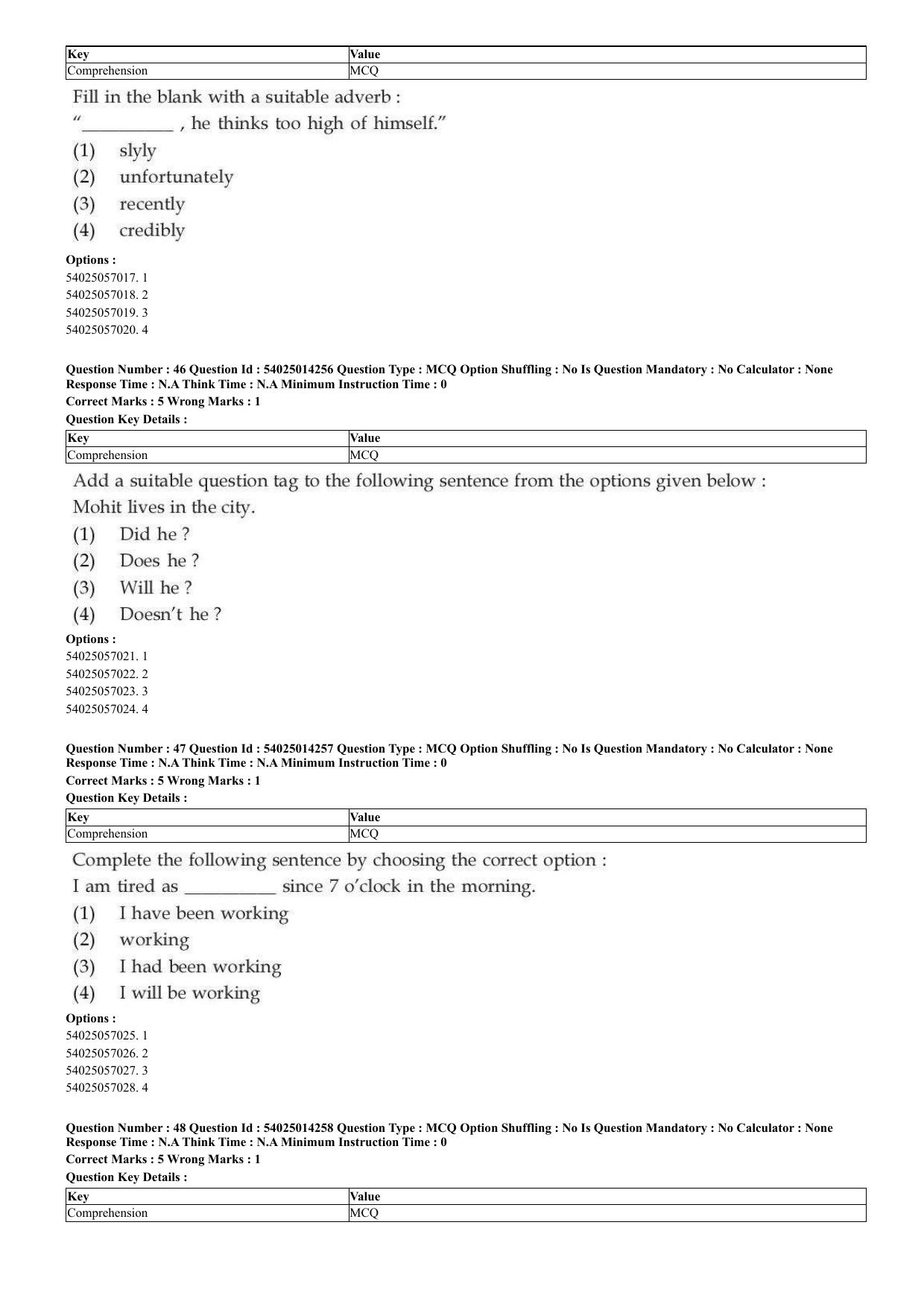 CUET 2023 Domestic Shift 2 Question Paper - 7 June 2023 - Page 27
