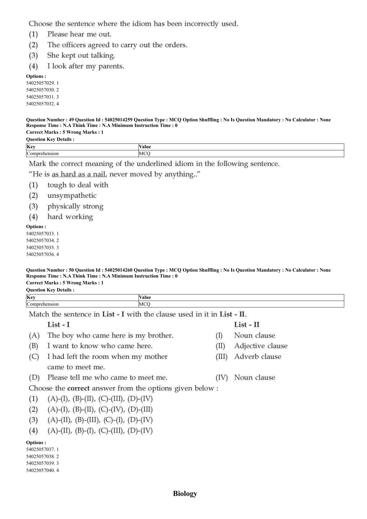 CUET 2023 Domestic Shift 2 Question Paper - 7 June 2023 - Page 28