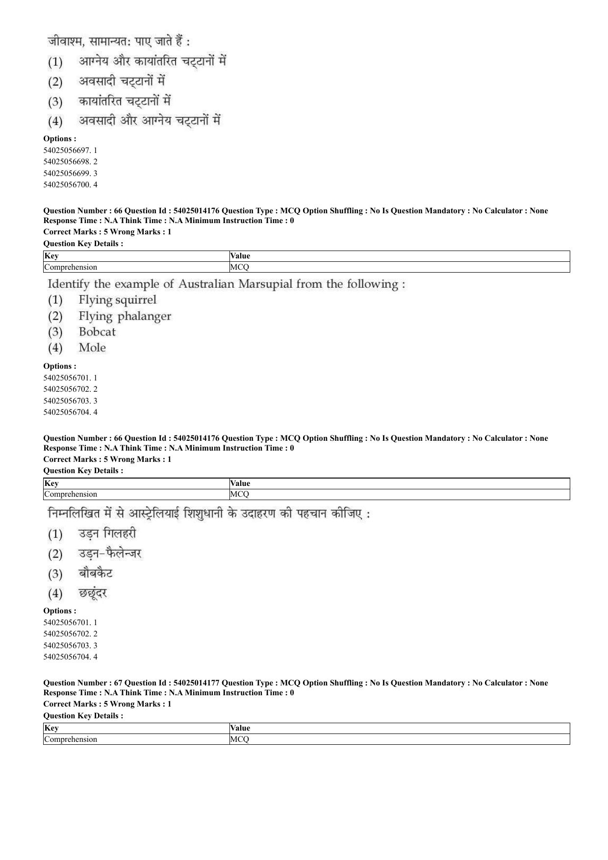CUET 2023 Domestic Shift 2 Question Paper - 7 June 2023 - Page 40