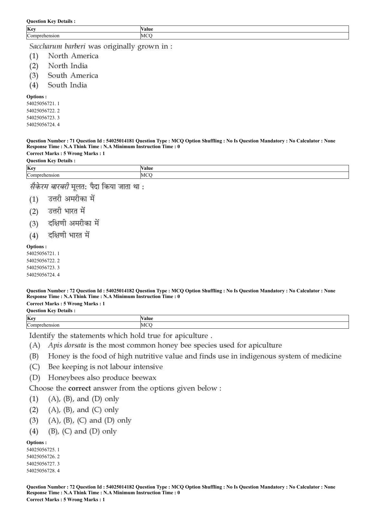 CUET 2023 Domestic Shift 2 Question Paper - 7 June 2023 - Page 44