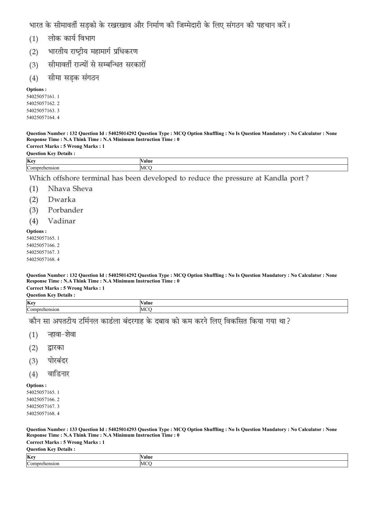 CUET 2023 Domestic Shift 2 Question Paper - 7 June 2023 - Page 97