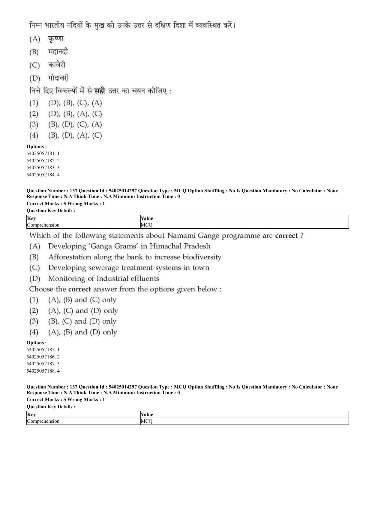 CUET 2023 Domestic Shift 2 Question Paper - 7 June 2023 - Page 101