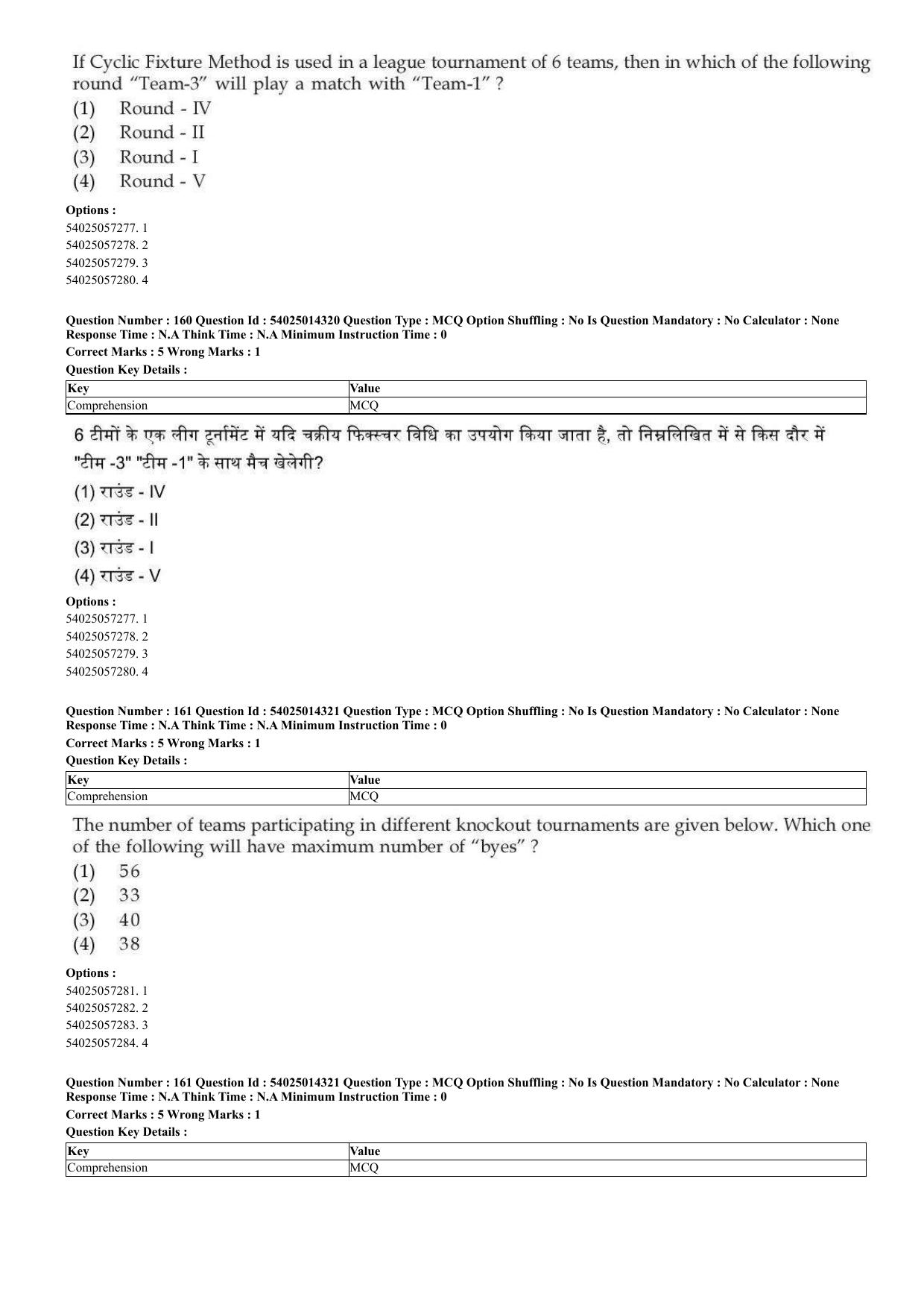 CUET 2023 Domestic Shift 2 Question Paper - 7 June 2023 - Page 132