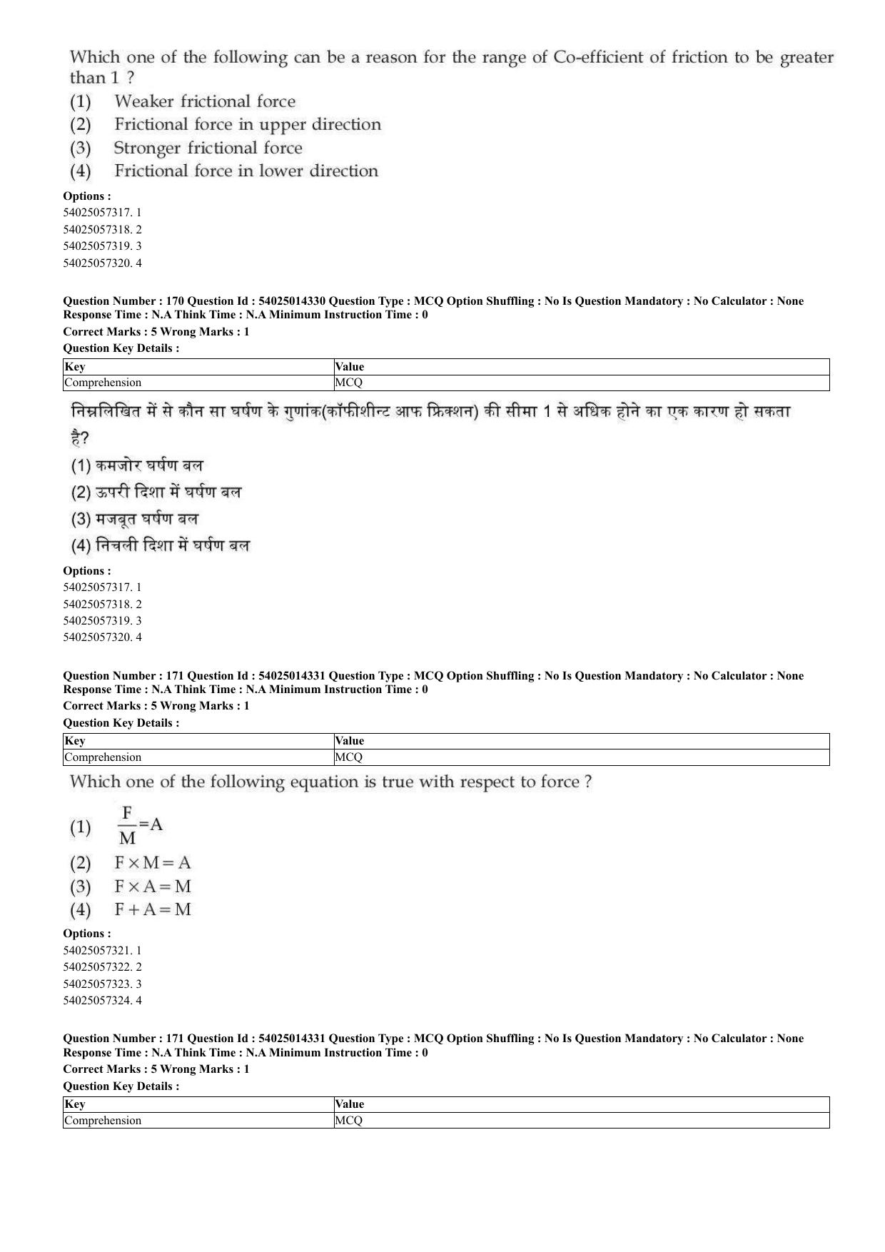 CUET 2023 Domestic Shift 2 Question Paper - 7 June 2023 - Page 139