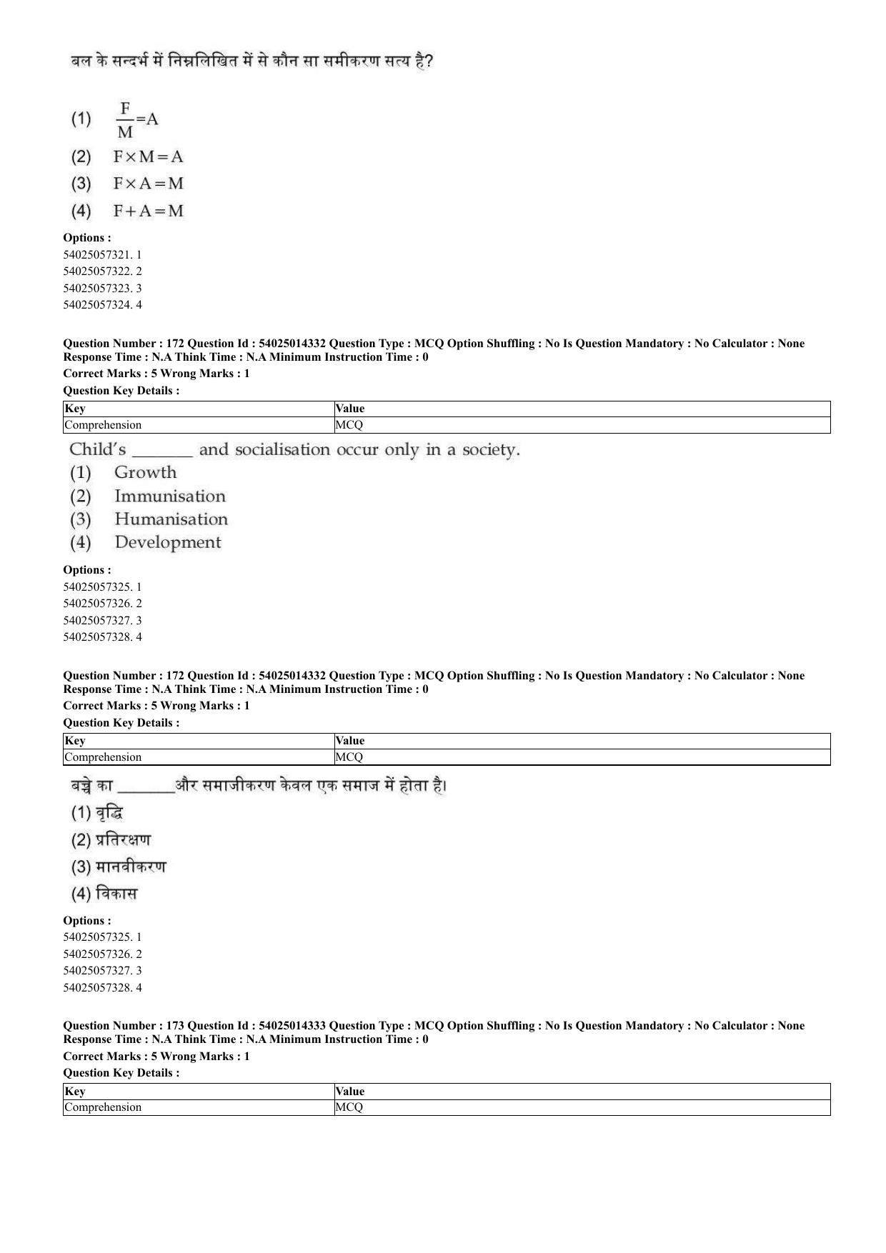 CUET 2023 Domestic Shift 2 Question Paper - 7 June 2023 - Page 140