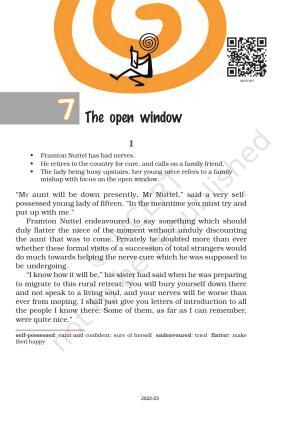 NCERT Book for Class 8 English It So Happened Chapter 7 The Open Window