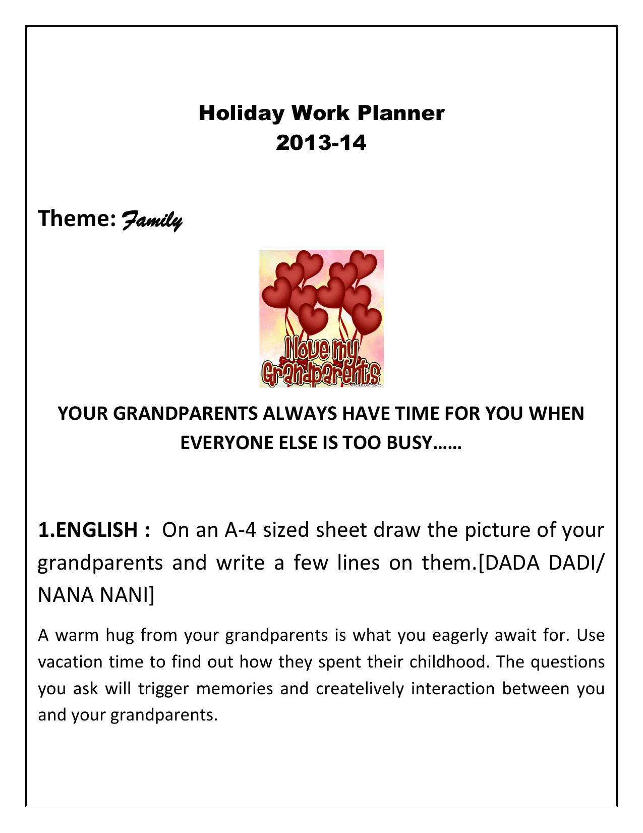Worksheet for Class 2 English Revision Assignment 118 - Page 2