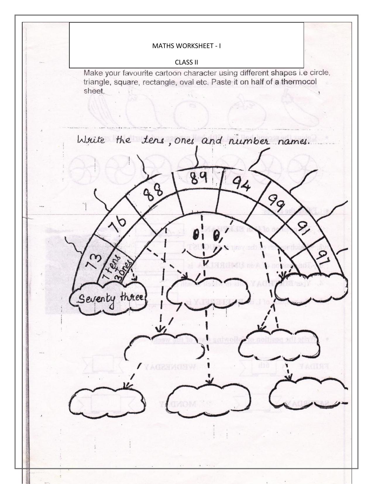 Worksheet for Class 2 English Revision Assignment 118 - Page 12