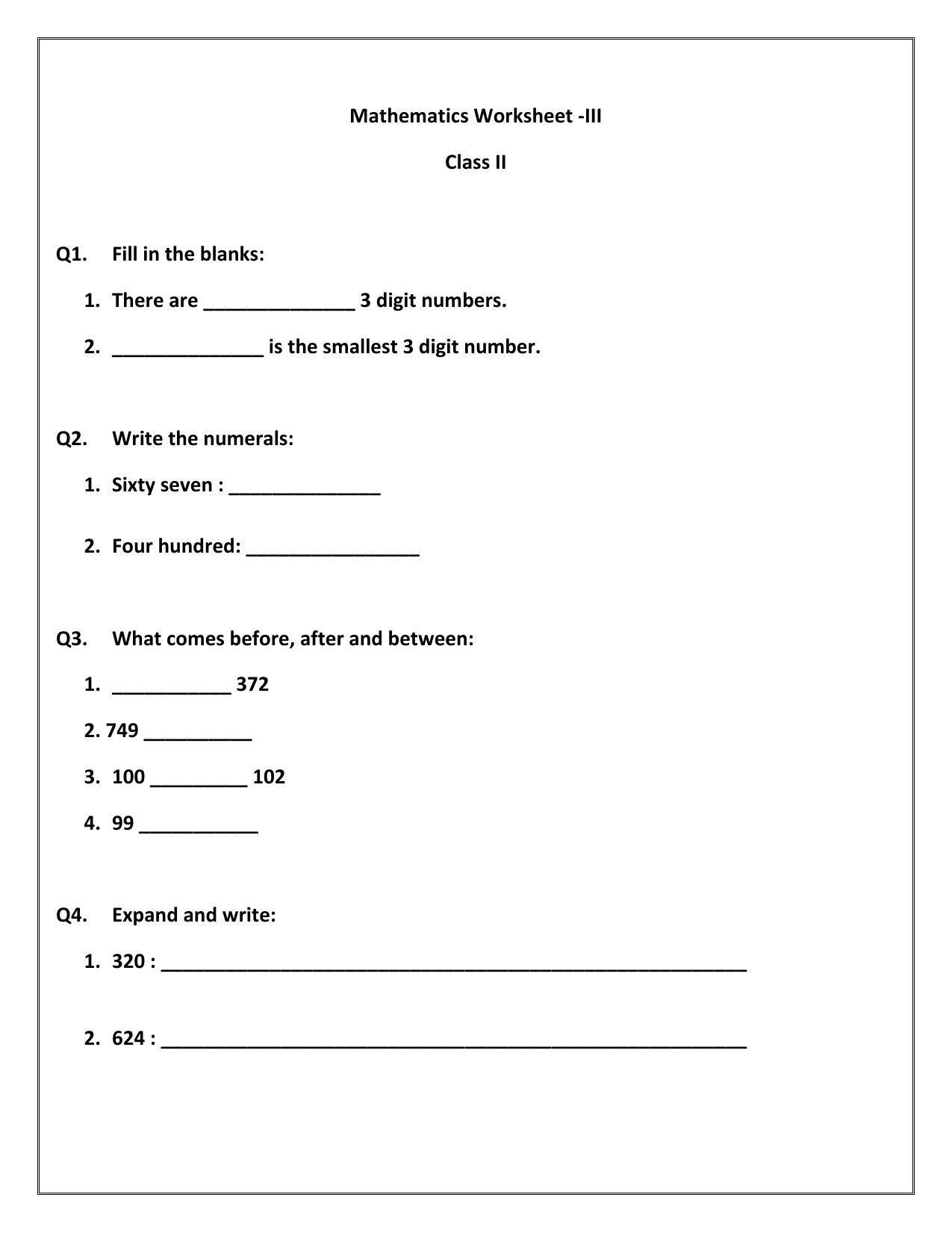 Worksheet for Class 2 English Revision Assignment 118 - Page 14
