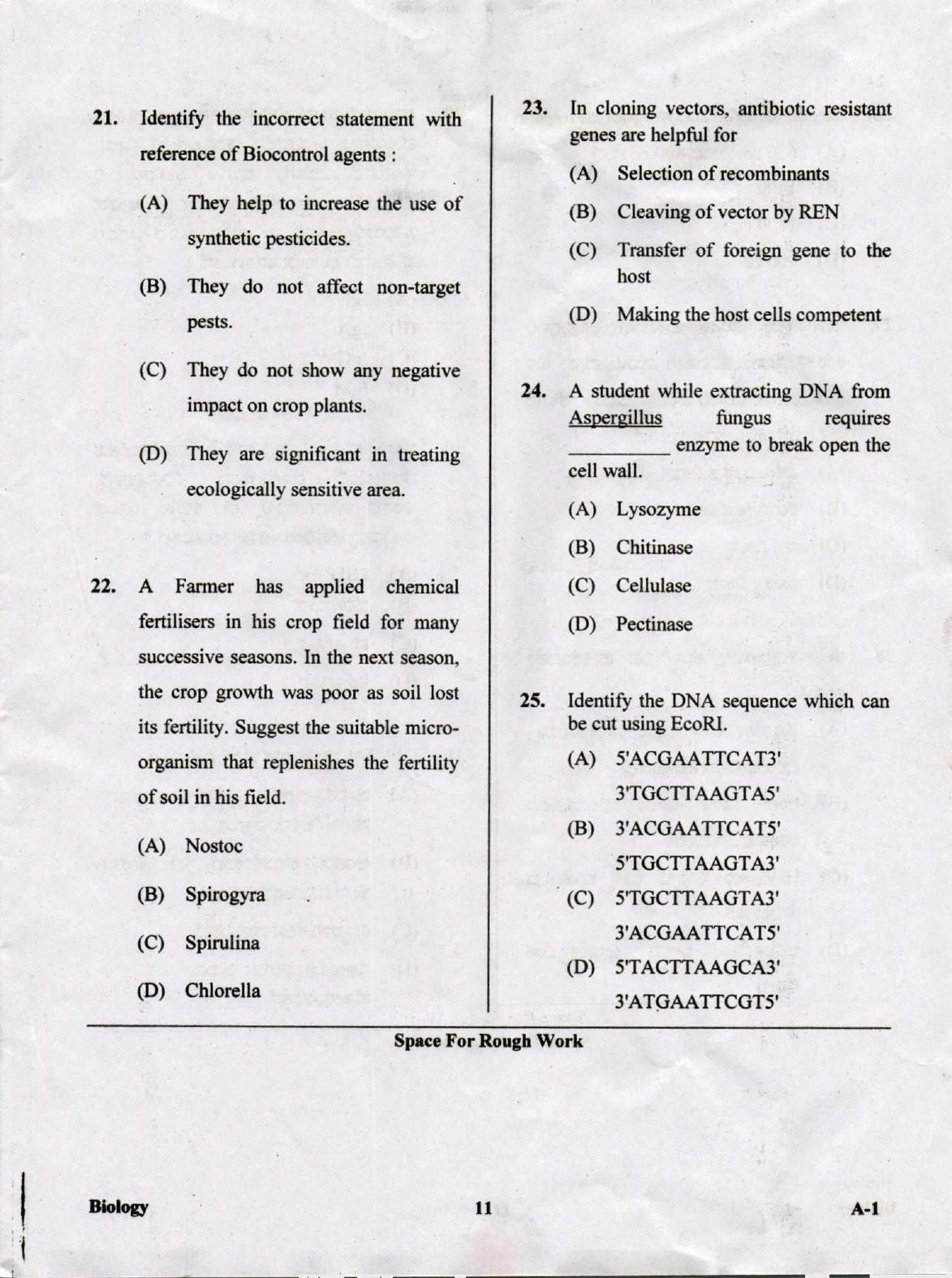 KCET Biology 2019 Question Papers - Page 11
